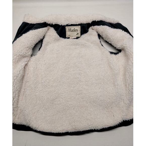 Hatley Boys Puffer Vest Sherpa Lined Gray and Cream Size 6 - Picture 4 of 5